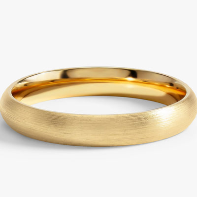 3mm Classic Dome Wedding Band - Matte Brushed
