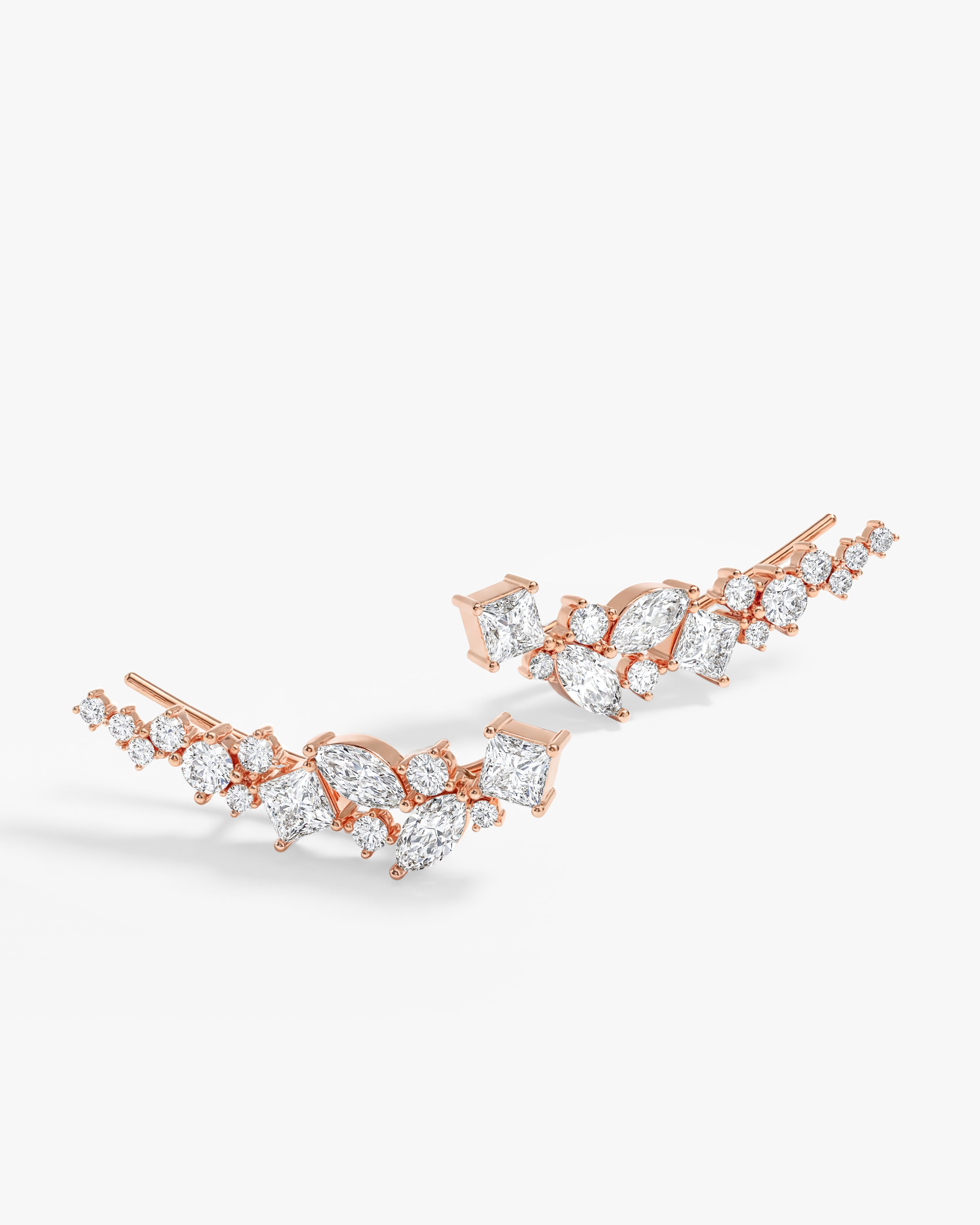 Curved Climber Earrings