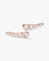Bezel Climber Earrings