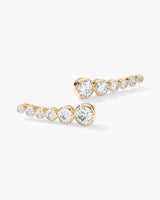Bezel Climber Earrings