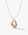 Organically Shaped Frame Necklace