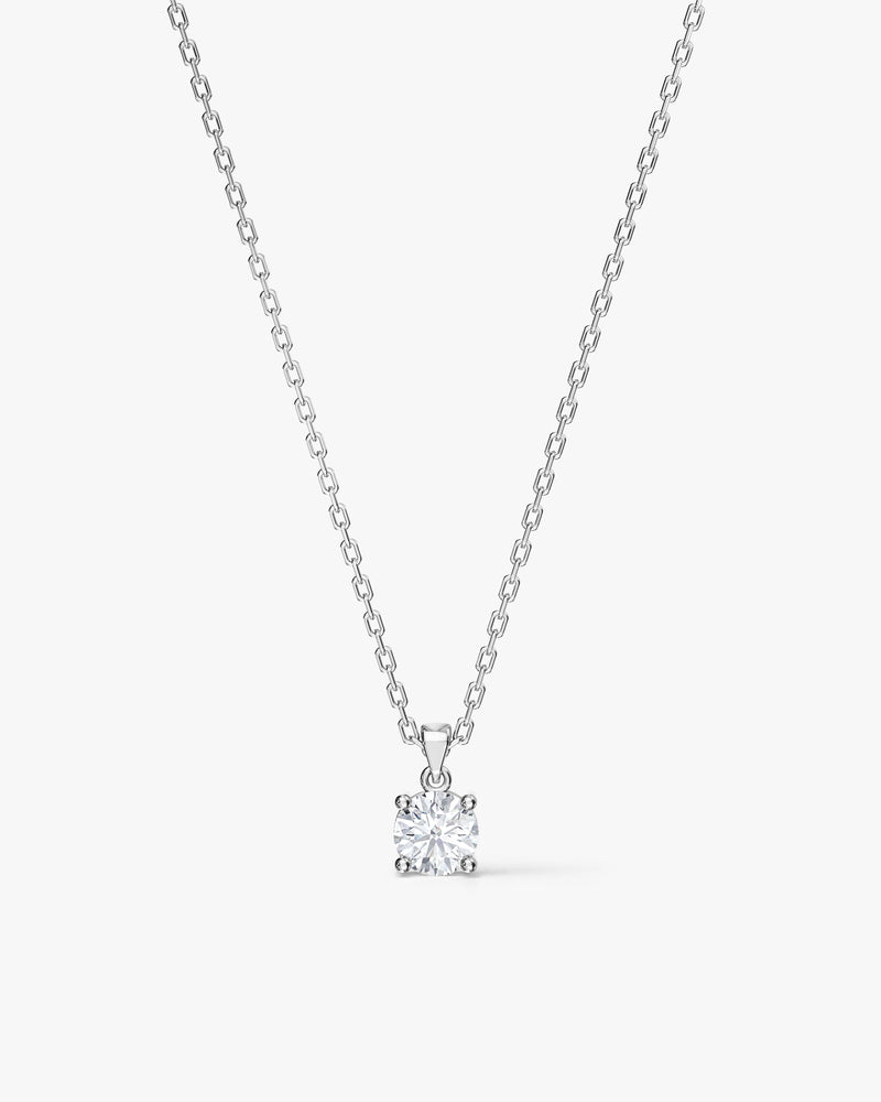 Round Cut Solitaire Pendant (0.50 CT)