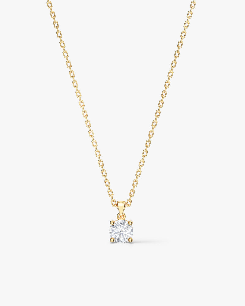 Round Cut Solitaire Pendant (0.50 CT)