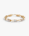 Pearl & Emerald Cut Bold Bracelet