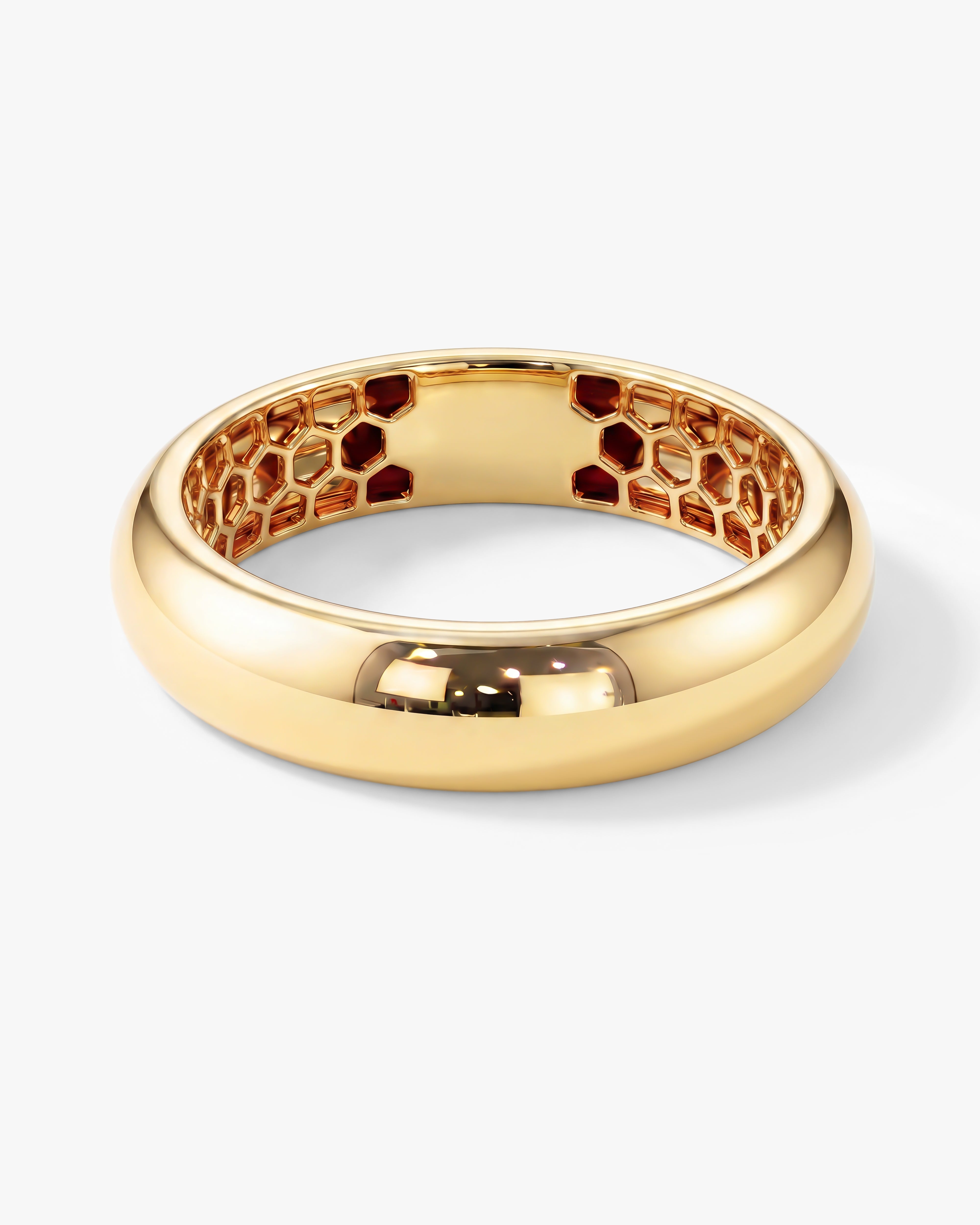 Eternate Honeycore 5mm Dome Men's Wedding Band