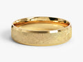 5mm Beveled Edge Wedding Band with Ice Matte Finish