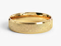 5mm Beveled Edge Men's Wedding Band with Ice Matte Finish