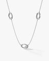 Fluid Oval Station Necklace