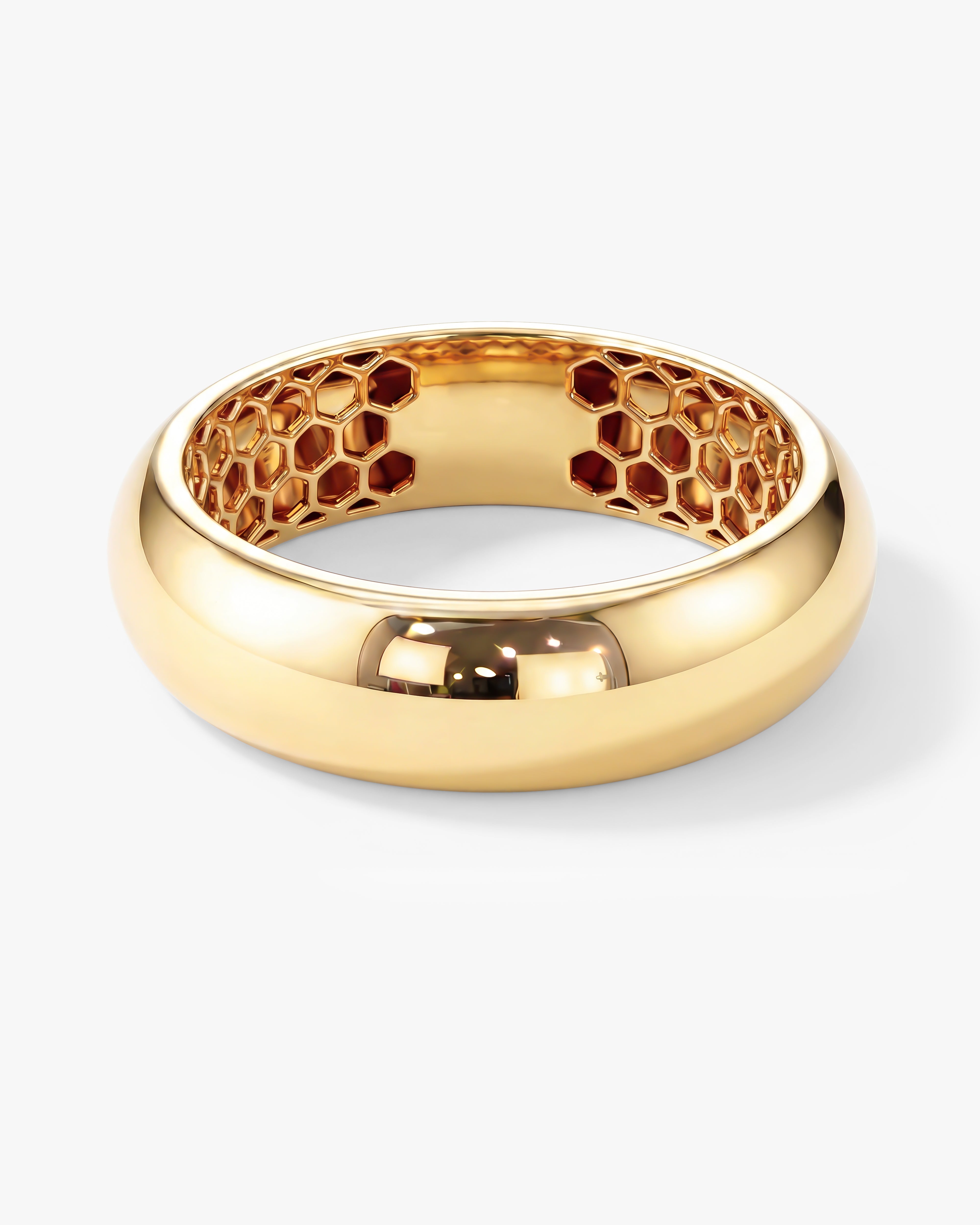 Eternate Honeycore 6mm Dome Men's Wedding Band