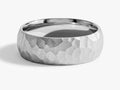 7mm Hammered Dome Men's Wedding Band