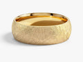 7mm Dome Men's Wedding Band with Ice Matte Finish