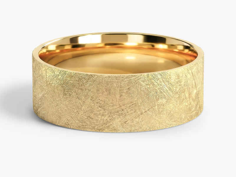 7mm Flat Men's Wedding Band with Ice Matte Finish
