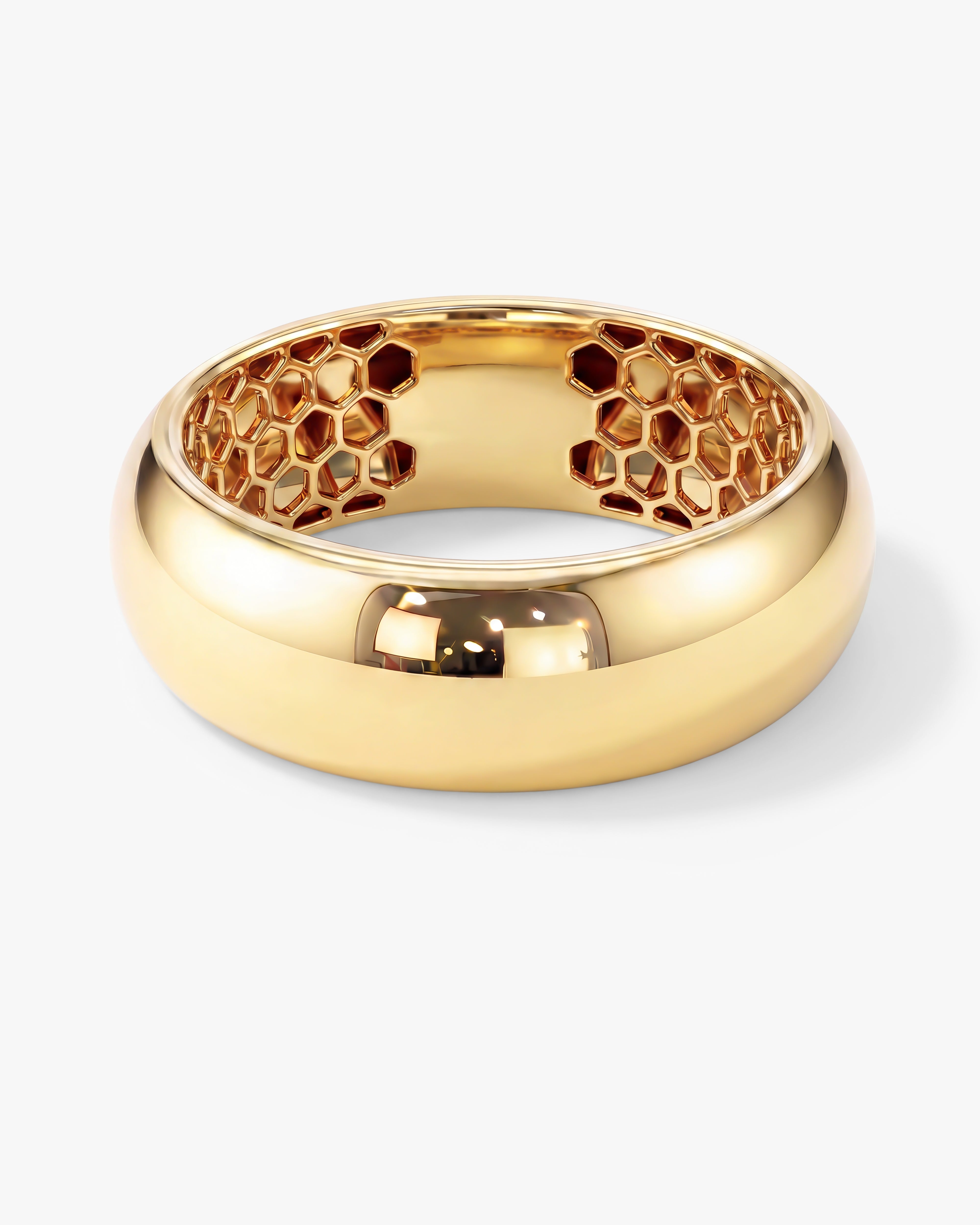 Eternate Honeycore 7mm Dome Men's Wedding Band