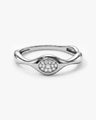 Pave Fluid Wave Ring