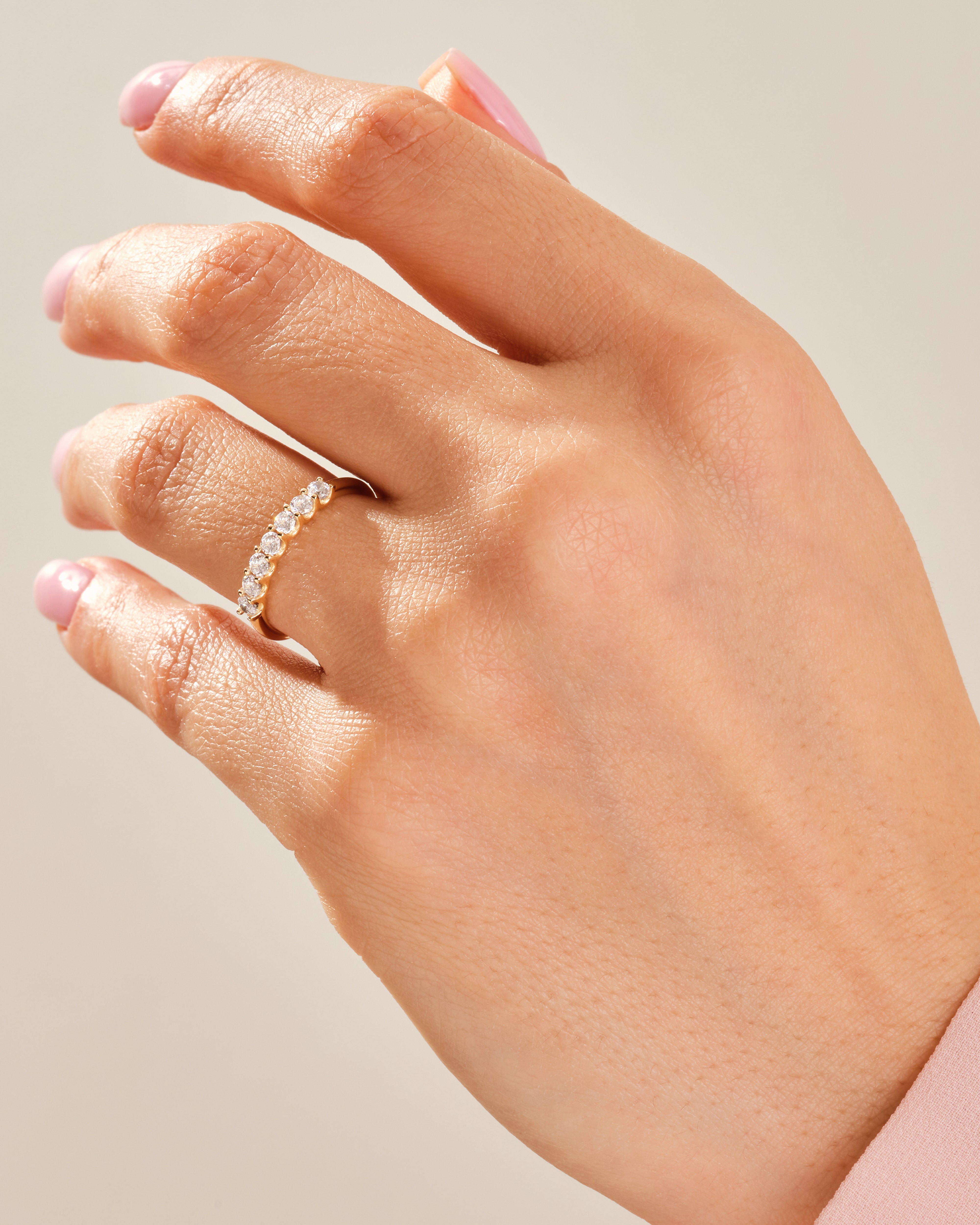 U-Prong Seven Stone Anniversary Band (0.35 CT TW)