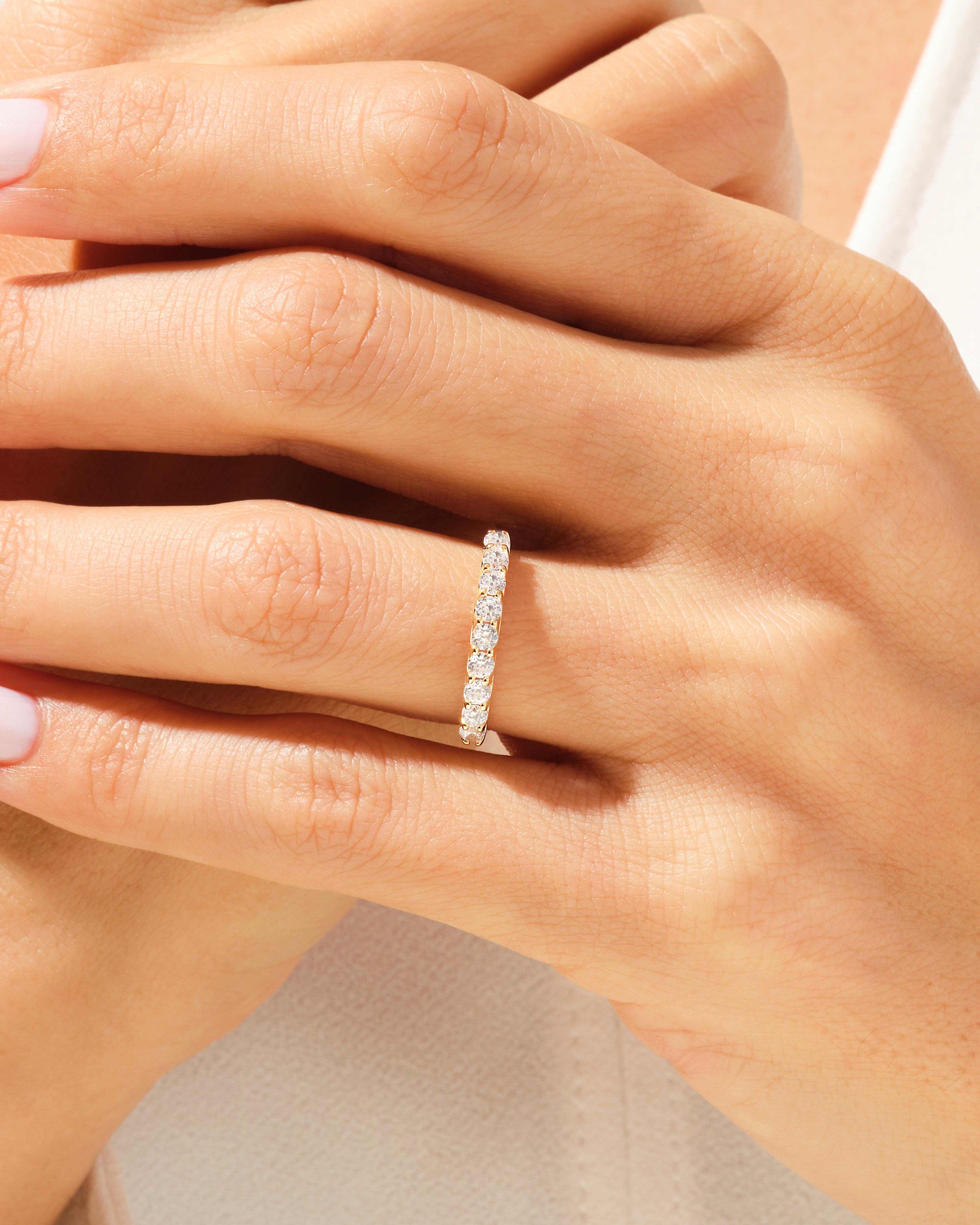 Nine Stone Trellis Anniversary Band (0.45 CT TW)