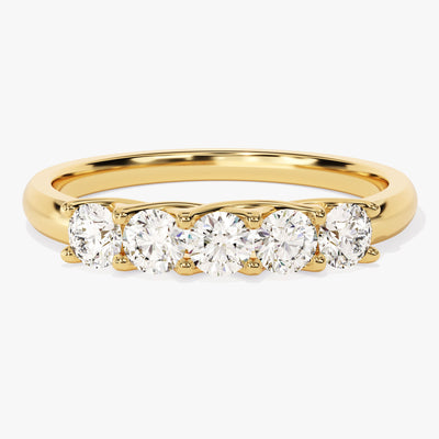 Five Stone Trellis Anniversary Band (0.50 CT TW)