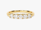 Gold five-stone diamond ring for jewelry firm