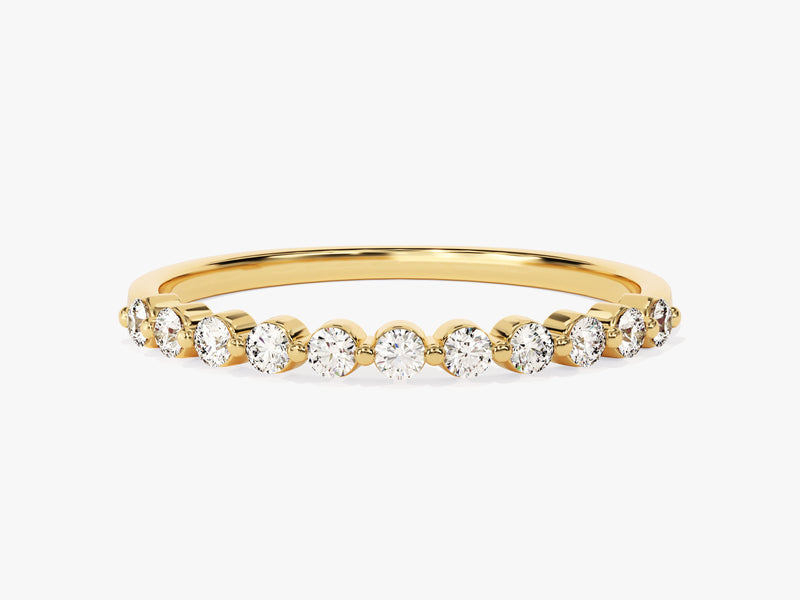 Gold diamond band ring, fine jewelry, elegant, sparkling, precious stones