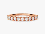 Rose gold diamond band ring jewelry
