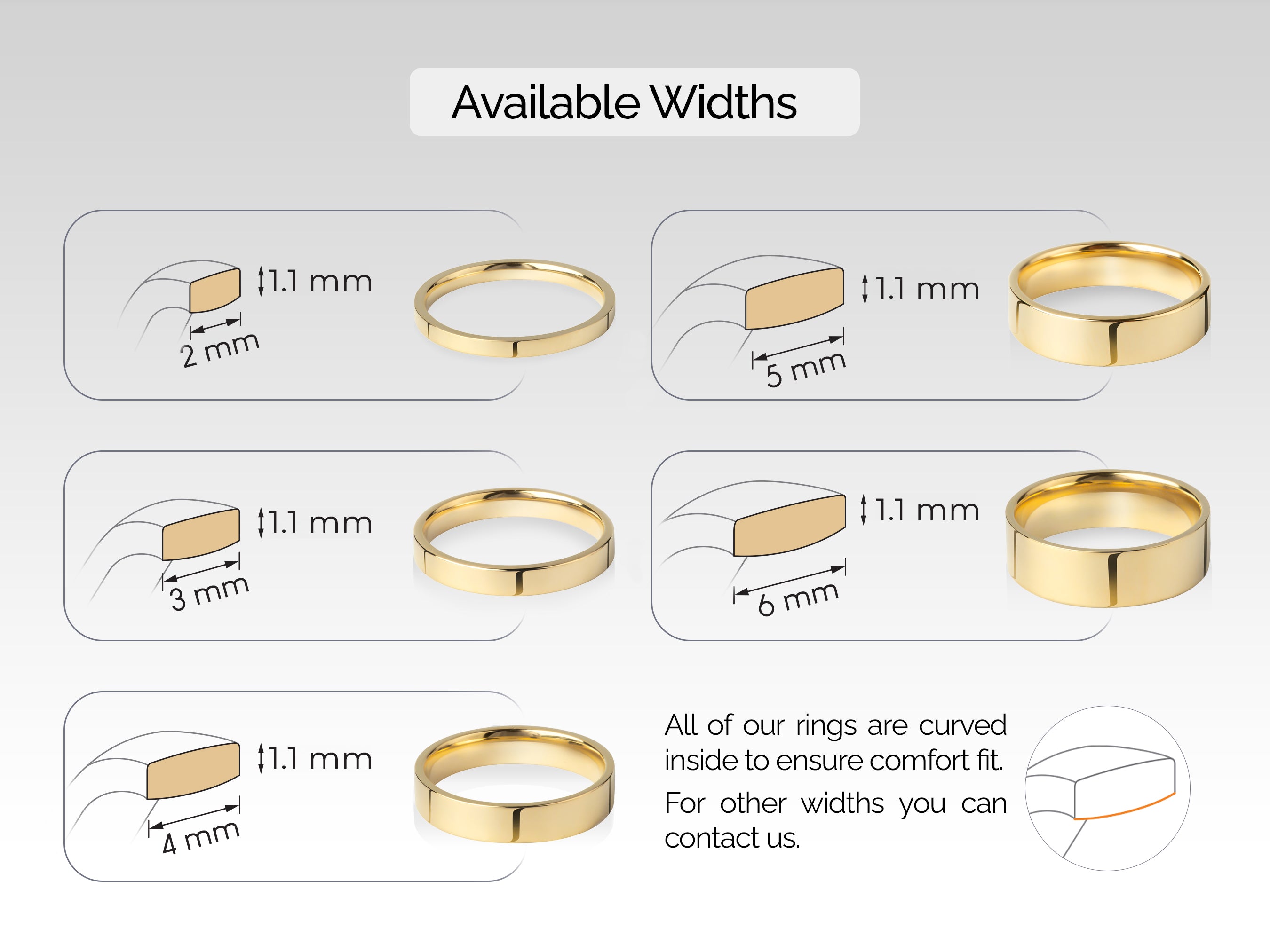 6mm Classic Flat Wedding Band