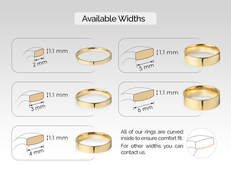 5mm Classic Flat Wedding Band