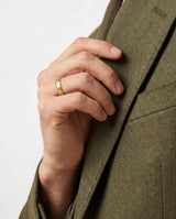 6mm Beveled Edge Men's Wedding Band - Matte Brushed