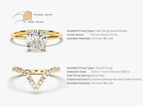 Curved Diamond Band Bridal Set (1.50 CT)