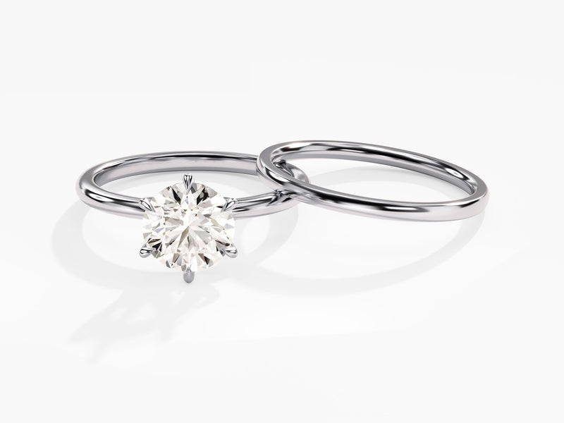 6-Prong Round Solitaire Diamond Bridal Set (1.50 CT)