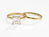 Princess Cut Solitaire Diamond Bridal Set (1.50 CT)