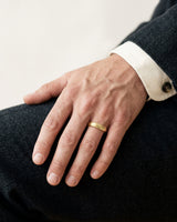 6mm Classic Dome Men's Wedding Band - Matte Brushed
