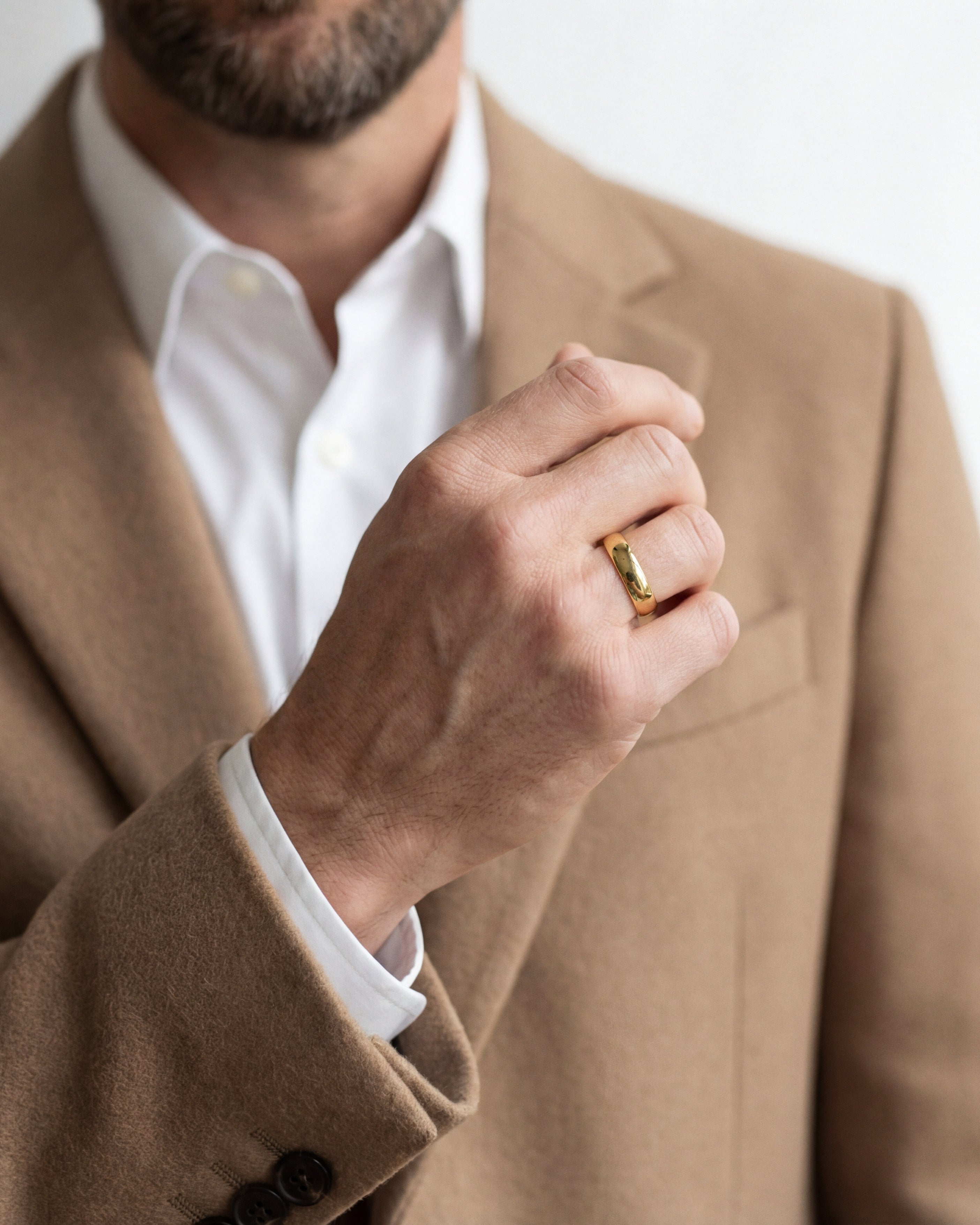 Eternate Honeycore 6mm Dome Men's Wedding Band
