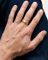 7mm Dome Men's Wedding Band with Ice Matte Finish