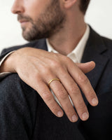 2mm Hammered Dome Men's Wedding Band