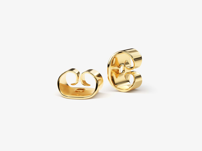 Birthstone Initial Stud Earrings