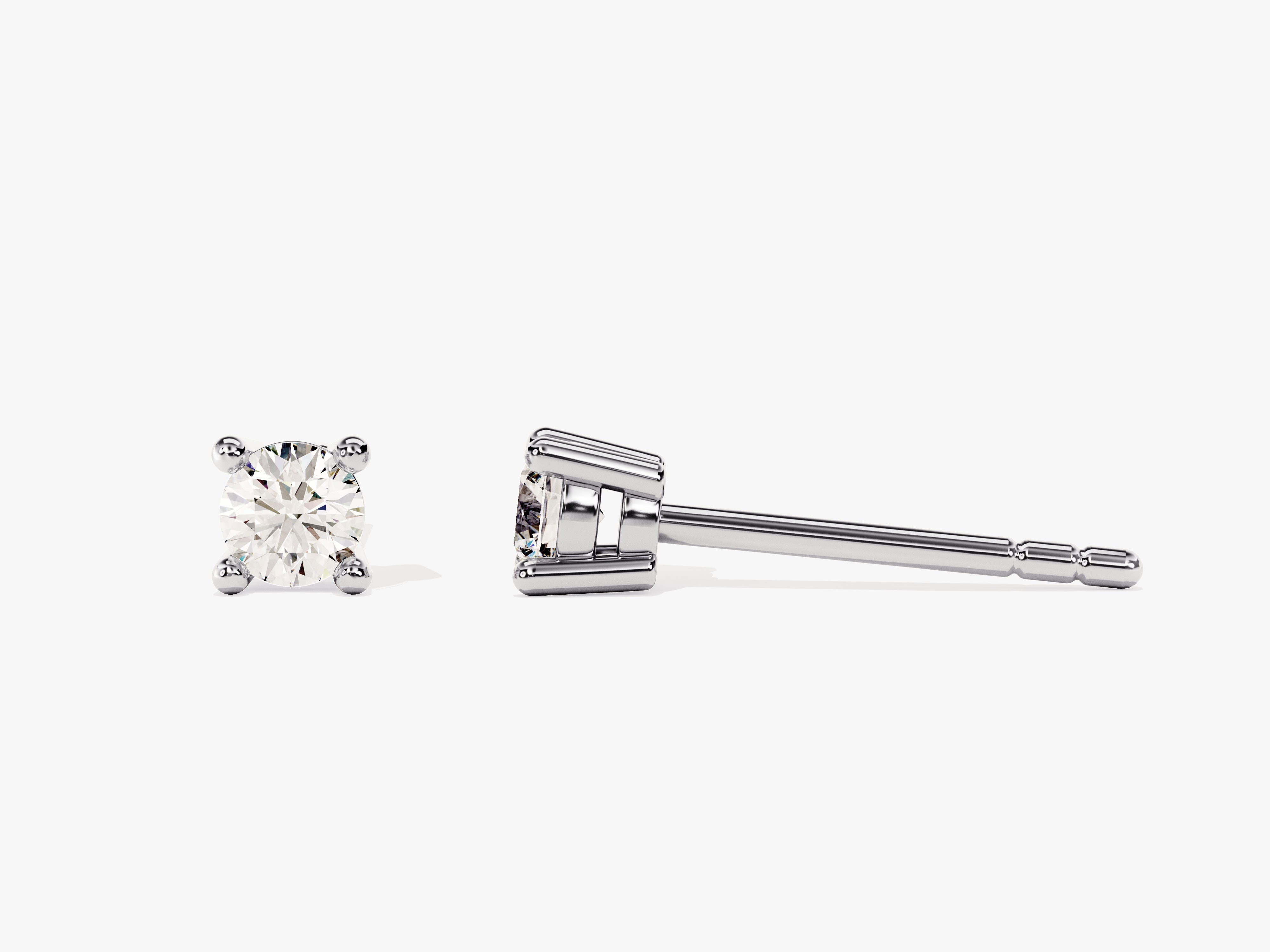 Round Cut Stud Earrings (0.25 ct tw)