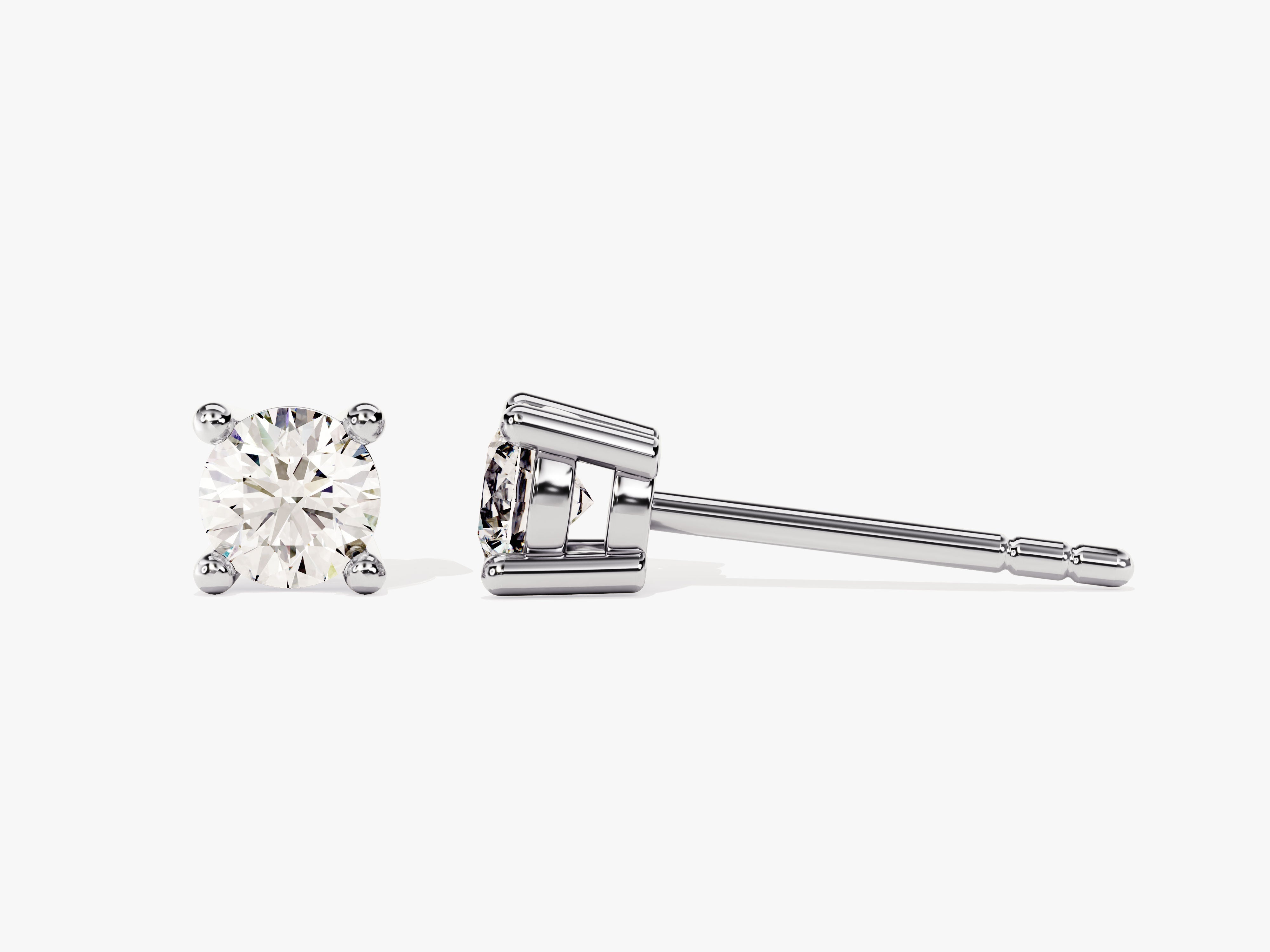 Diamond stud earrings, fine jewelry for her