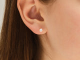 14k Gold Round Cut Lab Diamond Stud Earrings (0.75 ct tw)