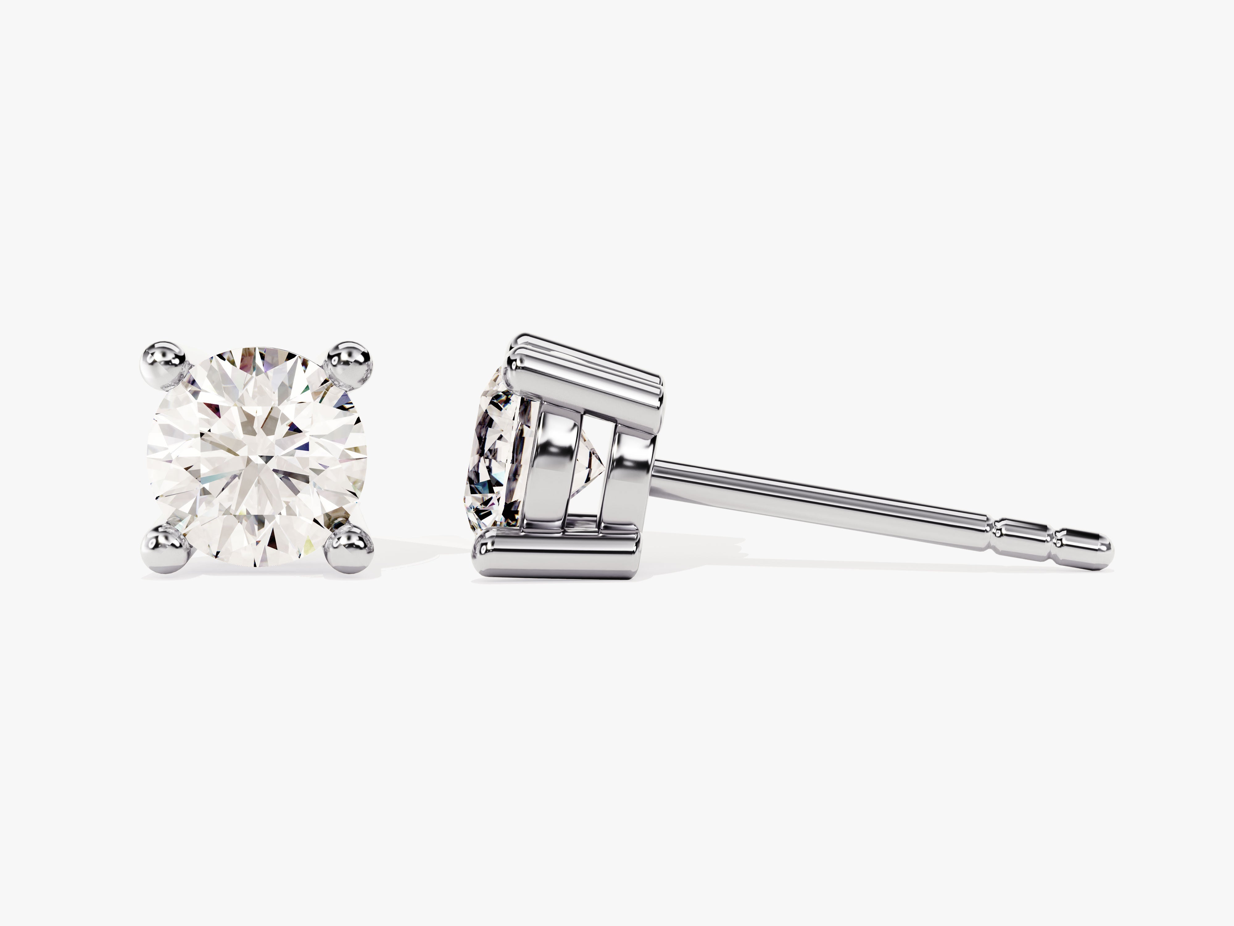 Diamond stud earrings, fine jewelry, luxury earrings, precious gems