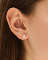 Round Cut Stud Earrings (0.75 ct tw)