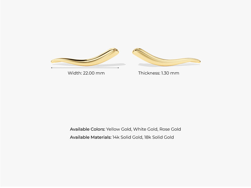 Wave Stud Earrings