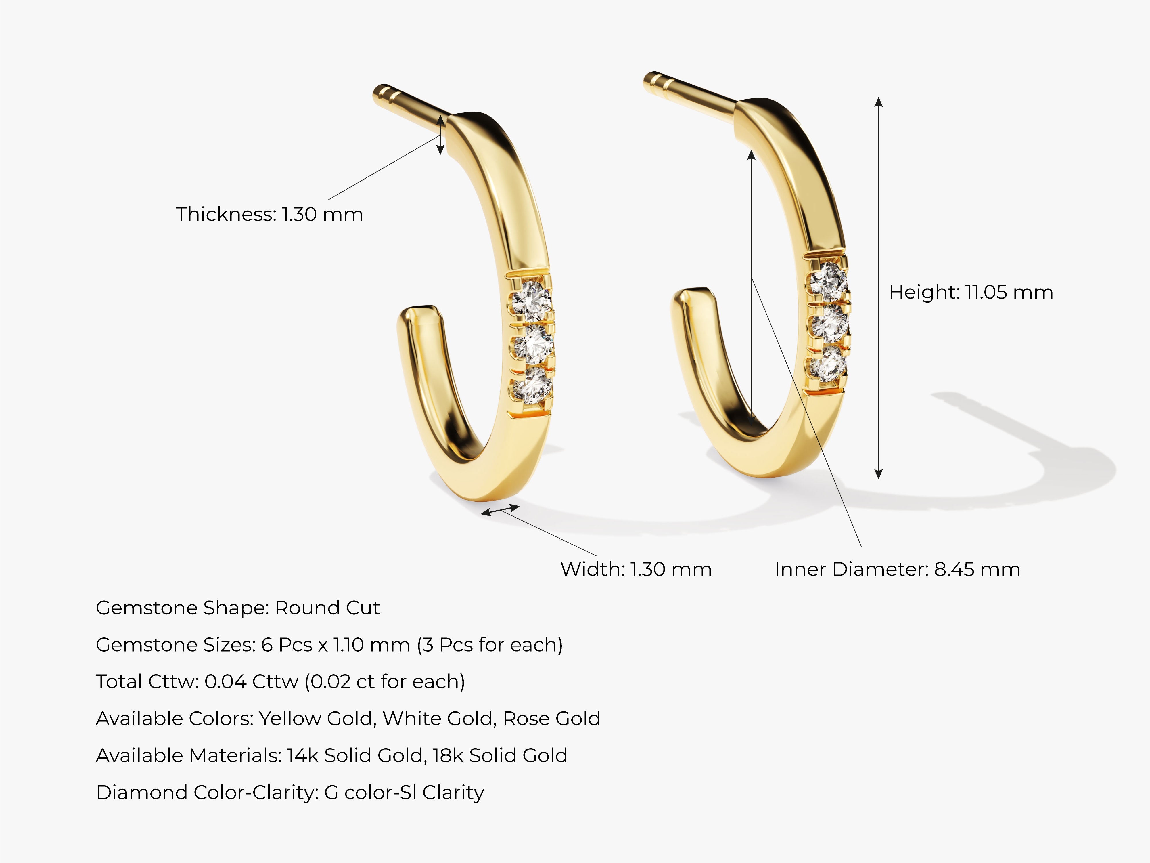 Gold diamond hoop earrings, jewelry, elegant, fine jewelry