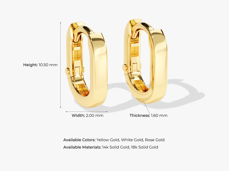 Bold Oval Hoops