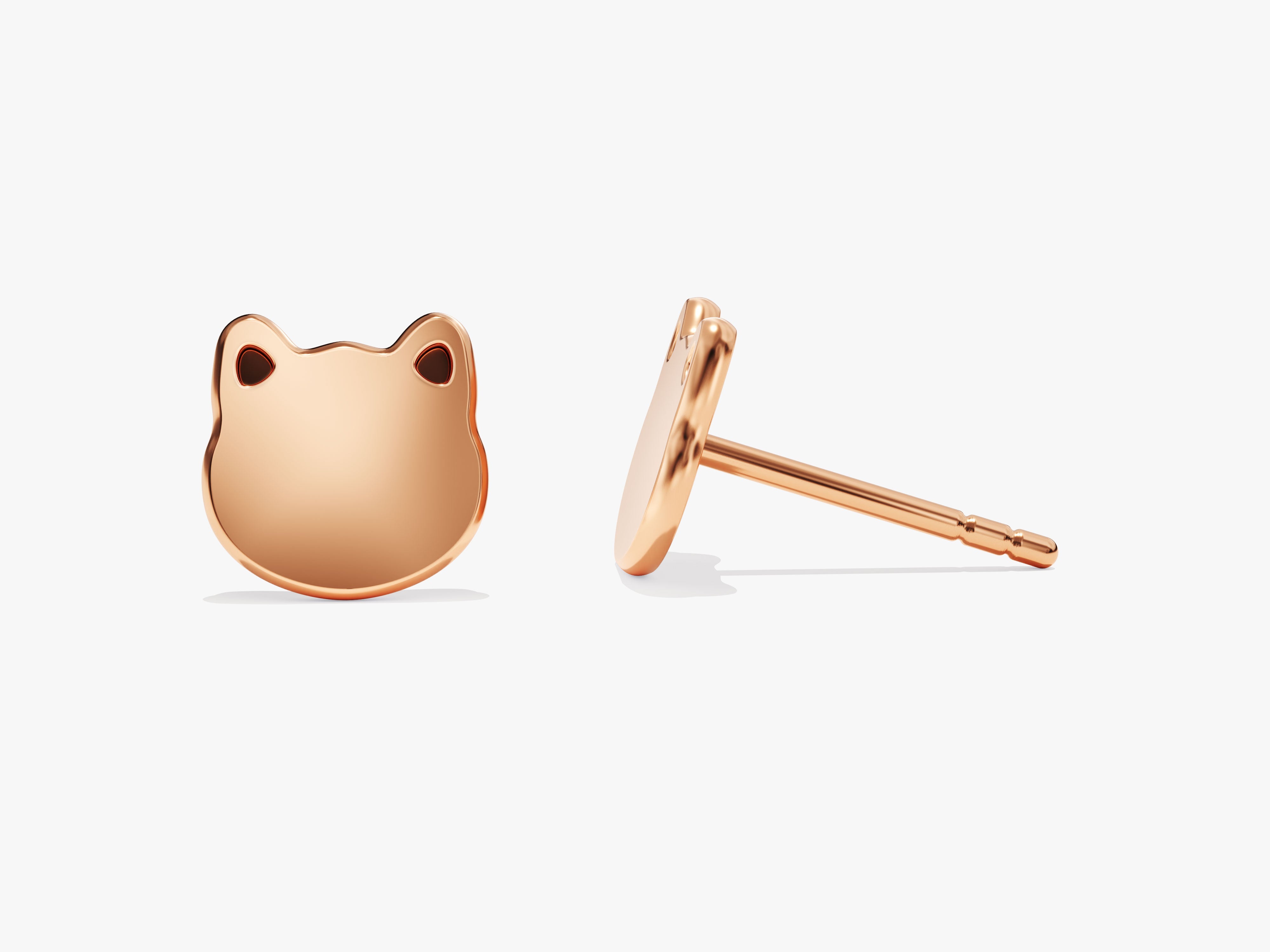 Kitten Stud Earrings