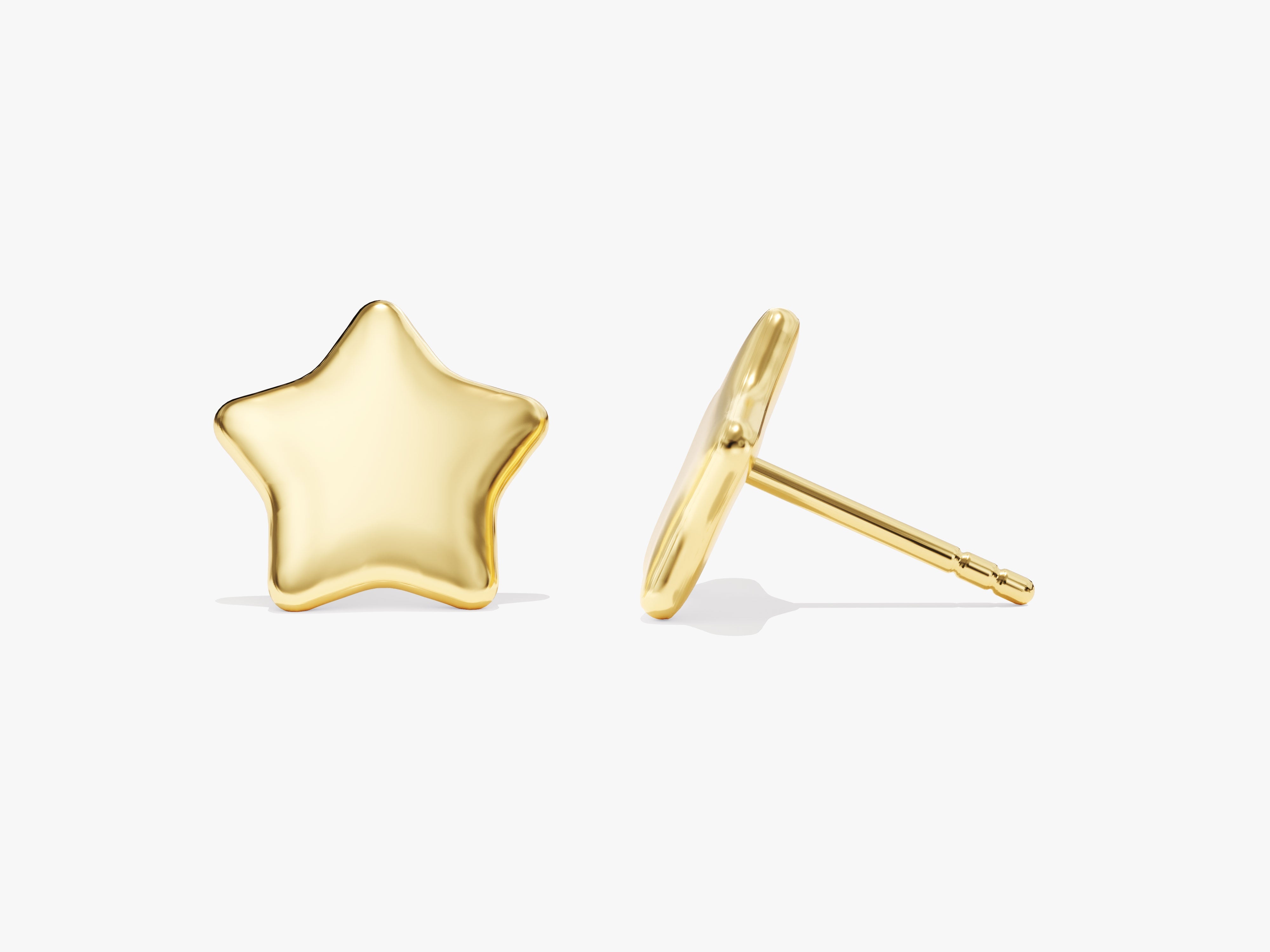 Gold star stud earrings for jewelry lovers