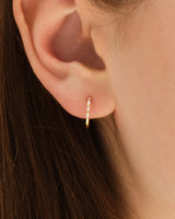 Baguette Hoop Earrings