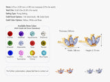 Alexandrite Marquise Crown Stud Earrings in 14k Solid Gold