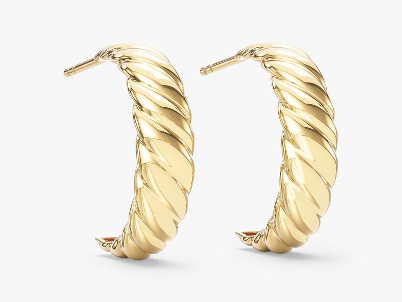 Bold Croissant Hoops