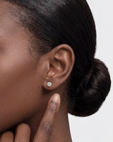 Milgrain Bezel Stud Earrings (0.50 ct tw)