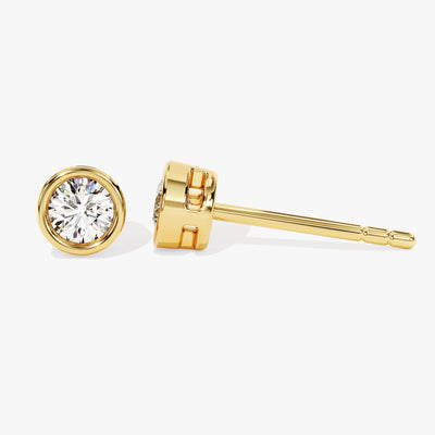 Bezel Set Stud Earrings (0.30 ct tw)
